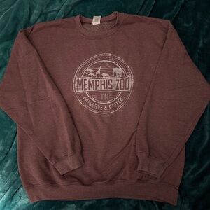 Memphis Zoo Maroon Sweatshirt